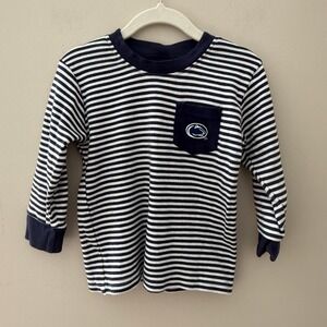 Penn State Nittany Lions Kids Striped Long‎ Sleeve Shirt Top Toddler